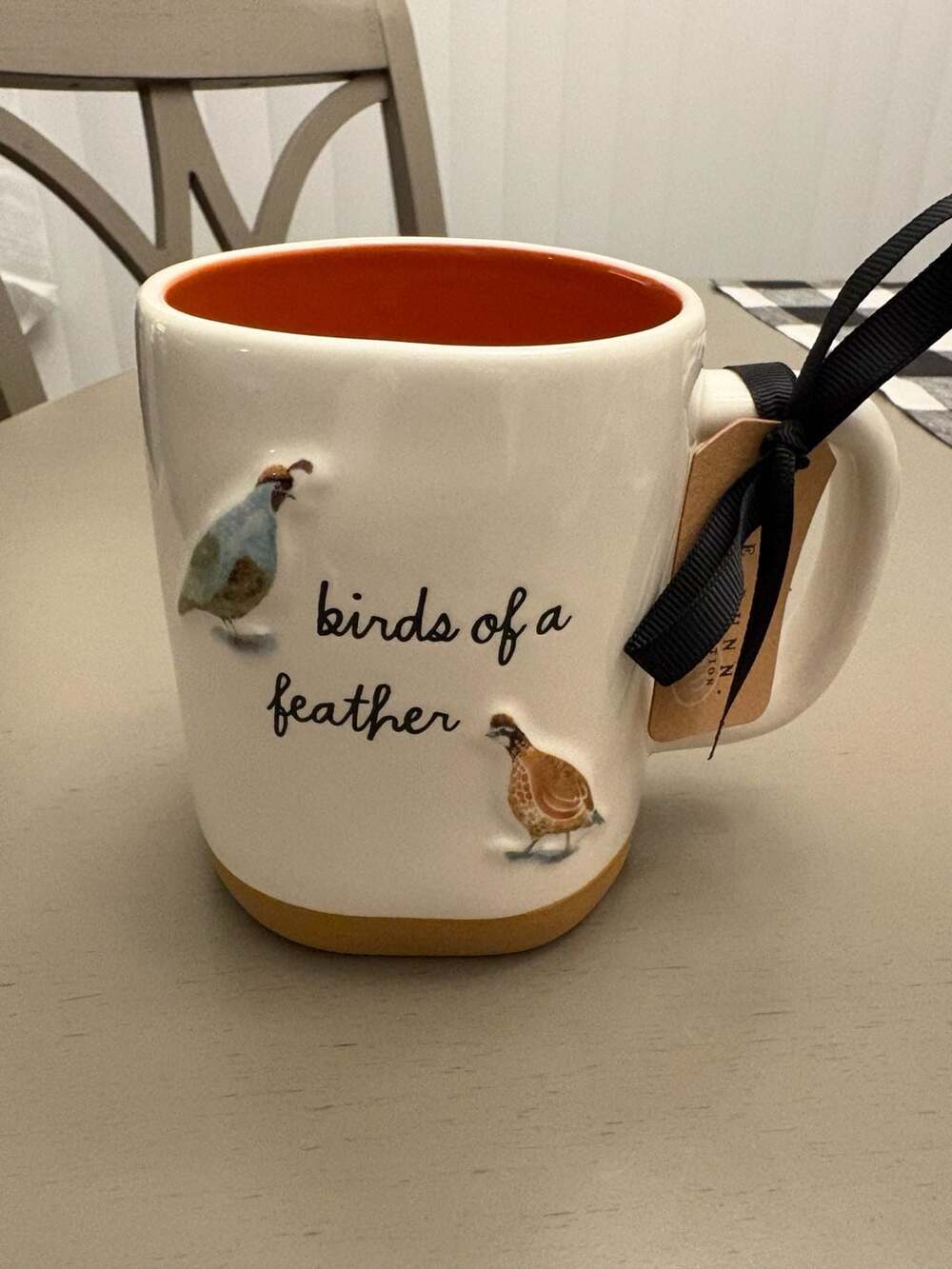 Rae Dunn Birds of a Feather Quail Coffee Mug